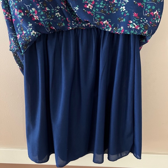 Blue Floral Summer Sleeveless Dress by Japna Size Small - Picture 5 of 5